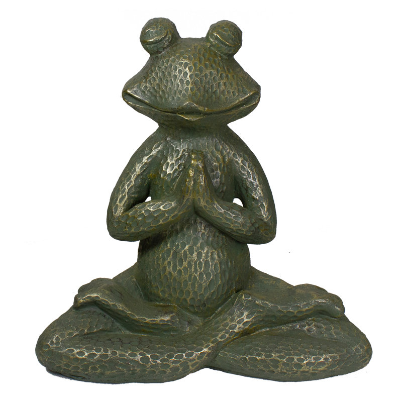 Statue de jardin 14 po grenouille verte