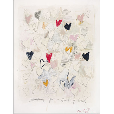 " Searching for a Heart of Gold " Watercolor Print