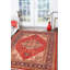 Tapis ivoire / rouge / bleu en laine noué à la main à motif oriental Baechtle 8 pi 2 po x 10 pi 2 po