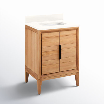 Aliso 24" Carrara Marble Single Bathroom Vanity