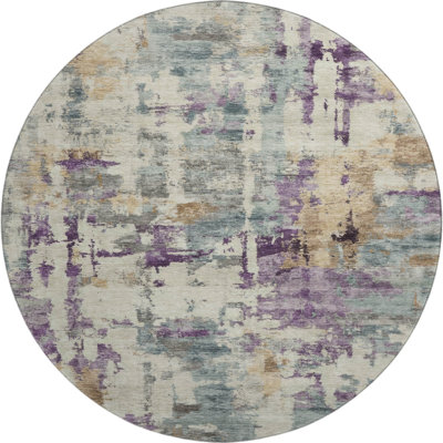 Premium Machine Washable Mayfield AMF2072 Abstract Rug