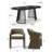 6 - Person Dining Table Sets With Extendable Table & 6 Upholstered Waterproof Chairs-1262904838