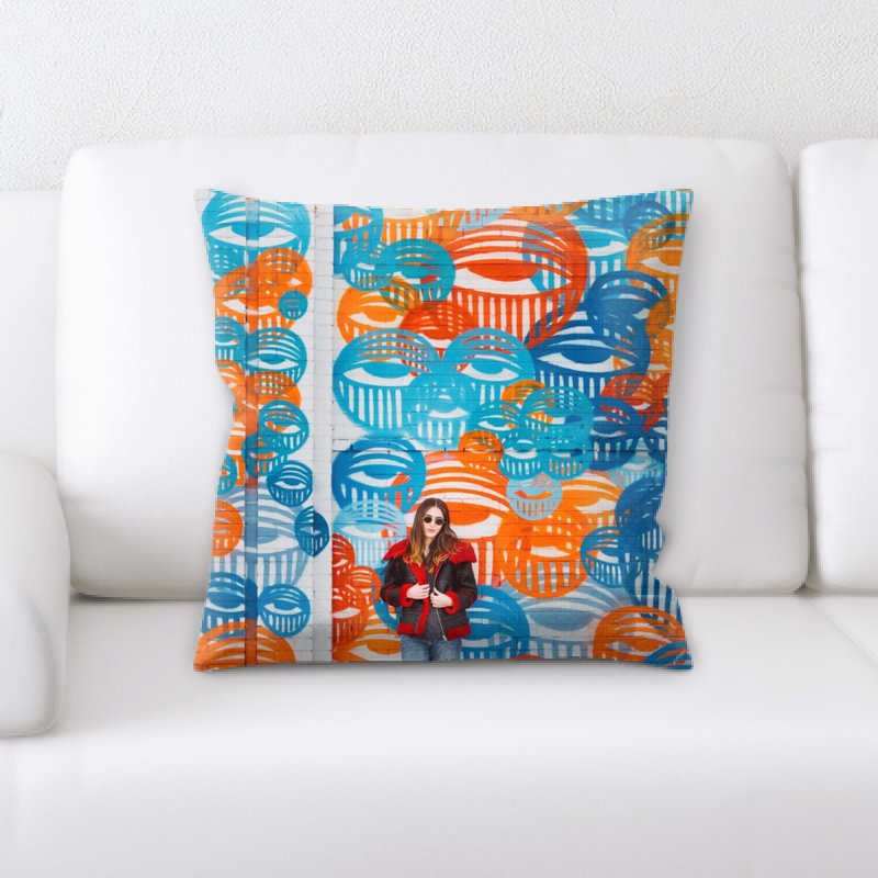 Microsuede Reversible Throw Pillow