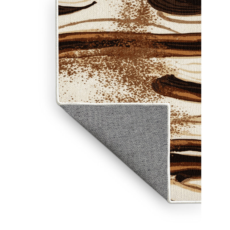  Tapis lavable Tiramisu Desserts, Carré 6 pi