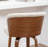 Devault Swivel Upholstered Counter Stool With Wood Frame-123161707