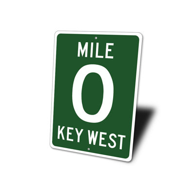 Mile 0 Aluminum Sign