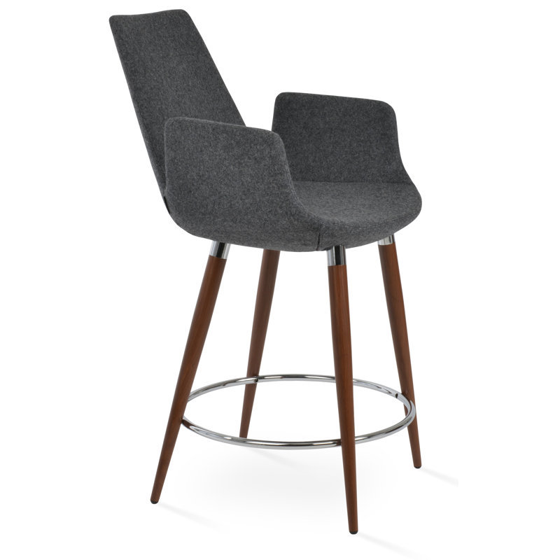 Tabouret Eiffel, Noyers, Gris foncé