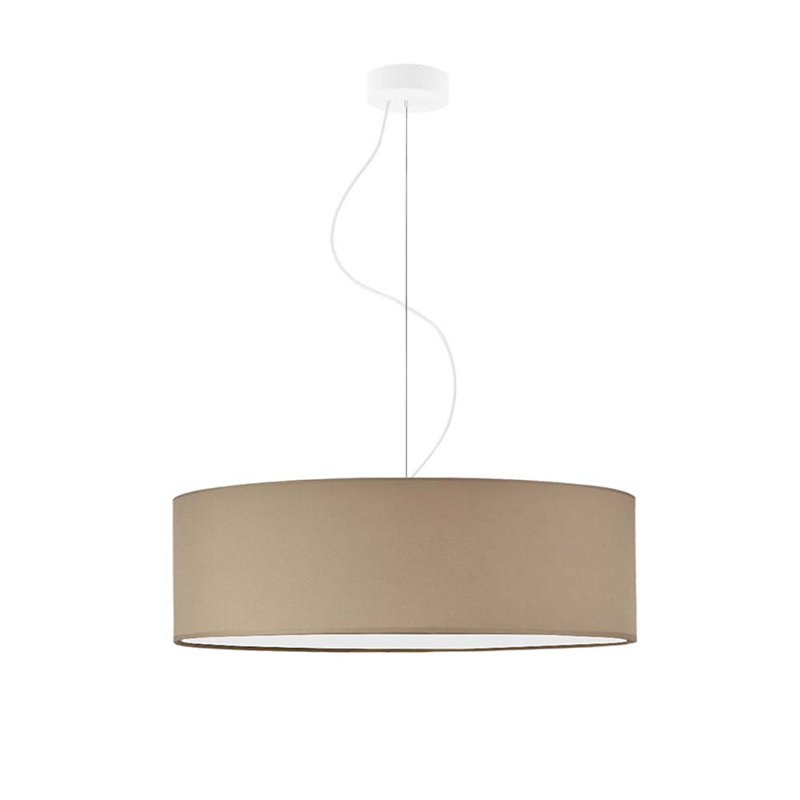 Aubryella 4 - Light Drum Pendant, Beige, White