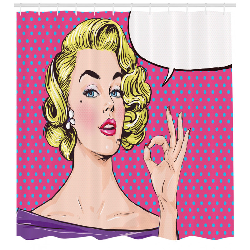 Ensemble de rideau de douche + crochets, H 69 po x l 105 po
