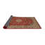 Tapis traditionnel rouge / vert Gately-331836621