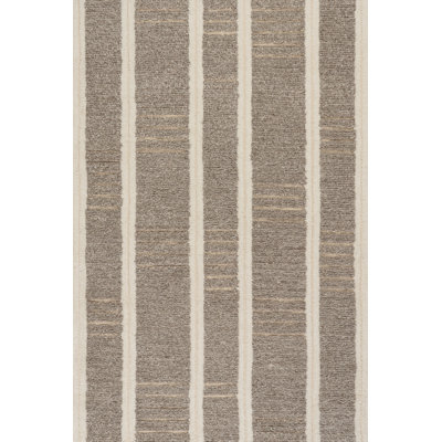 Adaluna Modern Striped Wool Area Rug