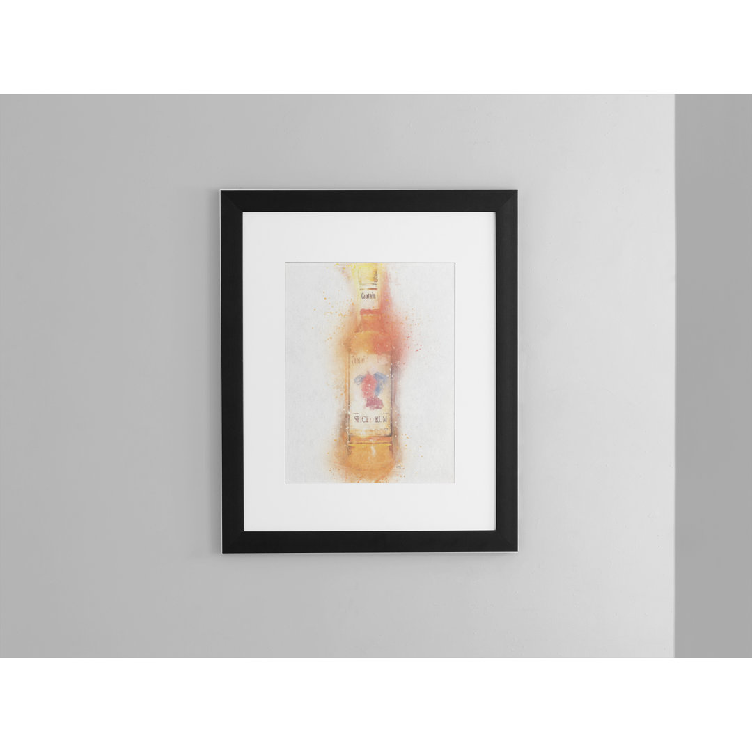 Spiced Rum Bottle - Picture Frame Graphic Art