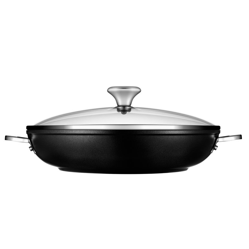 Le Creuset Toughened Nonstick Braiser with Lid, 4 qt