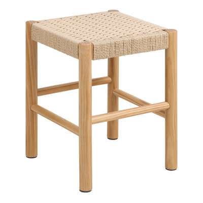 Solid + Manufactured Wood Accent Stool