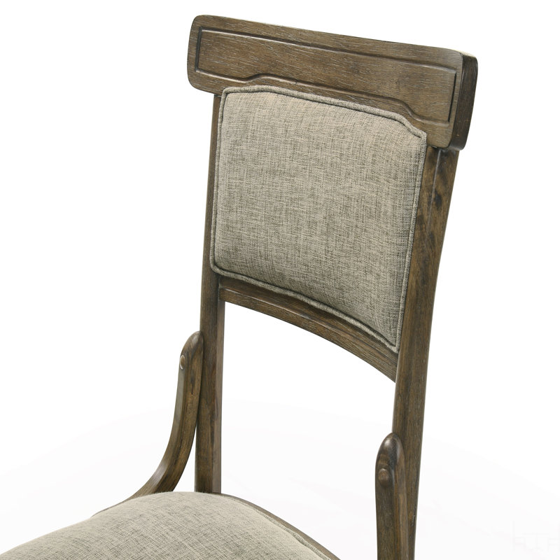 Ensemble de table de salle à manger 7 pièces 72 po avec chaises en tissu blanc cassé