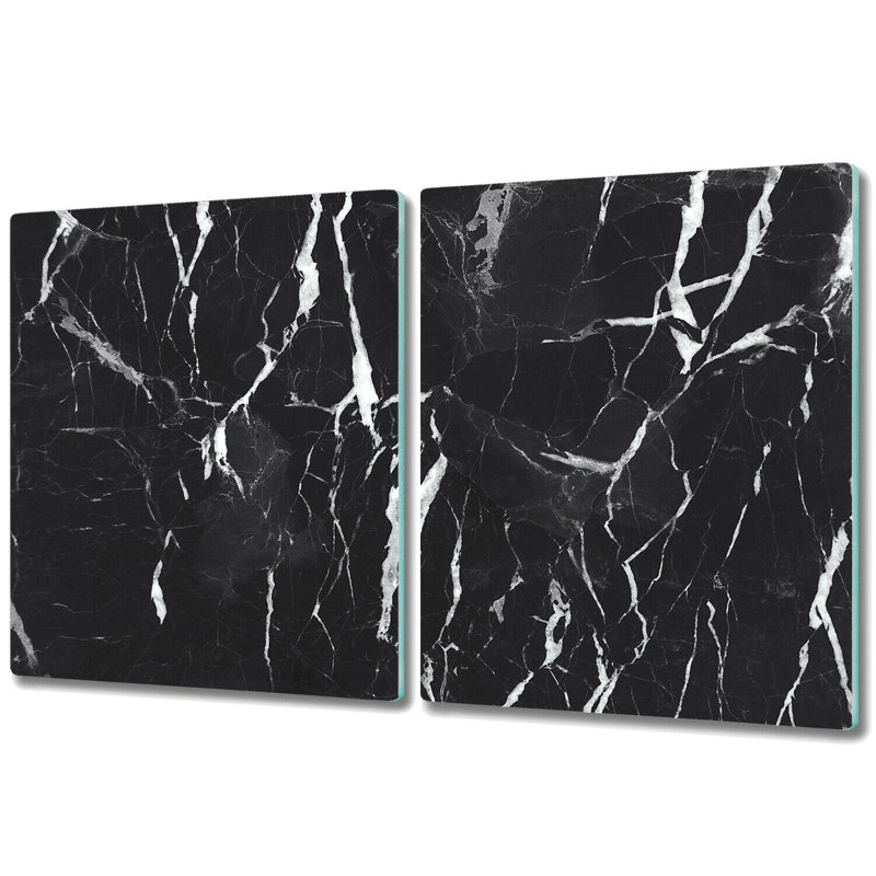 Blencoe Dark Irregular Modern Marble Chopping Board, 40cm L x 52cm W