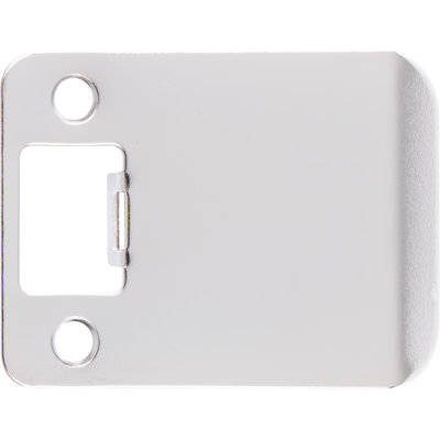 Round Corner Extended Lip Strike Plate, By Stone Harbor Hardware