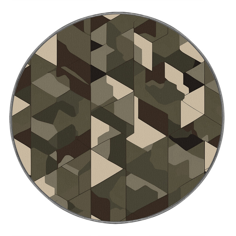 Flank Route Rug, Round 7'