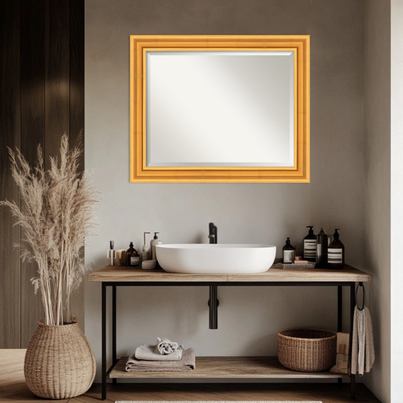 Miroir de salle de bain Sierra, Argent argent, 27,5 po x 33,5 po