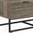 Rustic Oak & Black Finish Coffee Table