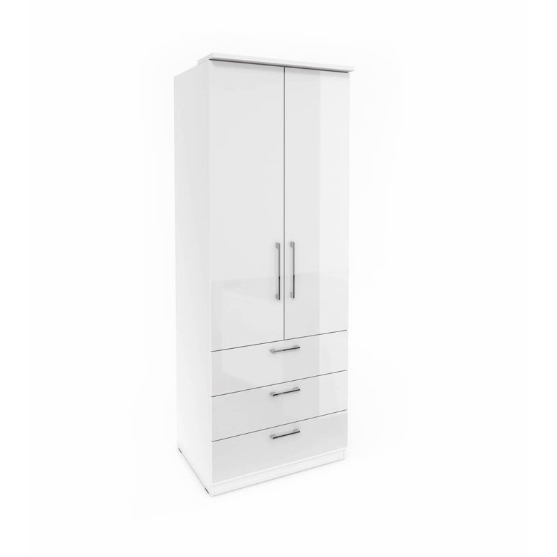Brysin 1 Door Manufactured Wood Wardrobe