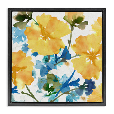 Hibiscus jaune et bleu
