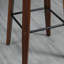 Tabourets de bar à hauteur de bar, tabourets de bar pivotants en cuir PU avec repose-pieds et dossier capitonné, ensemble de 2, noir
