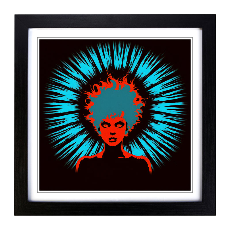Hypnotize Silhouette No.1 - Framed Print, Black