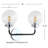 Claudio Contemporary Transitional Iron/Glass LED Vanity Light-44772489-119338792-44772491
