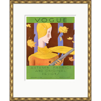 Couverture de Vogue, tissus d'automne, Eduardo Garcia Benito, 1 septembre 1928