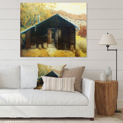 Wooden Cabin In A Forest In The Mountains " Wooden Cabin In A Forest In The Mountains "
