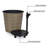 13.4" Self-Watering Wicker Decor Planter For Indoor And Outdoor - Round - Natural-1929059612