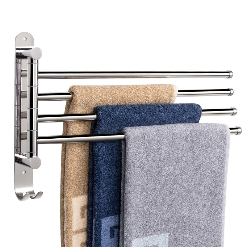 Wall Towel Rack, Chrome Finish