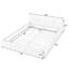 Lit grand format beige sans sommier tapissier avec structure en chenille et structure robuste, tête de lit, construction sécuritaire, printemps-1376779617