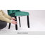 Chaise d'appoint moderne en velours clouté haut de gamme (ensemble de 8)-1034265507