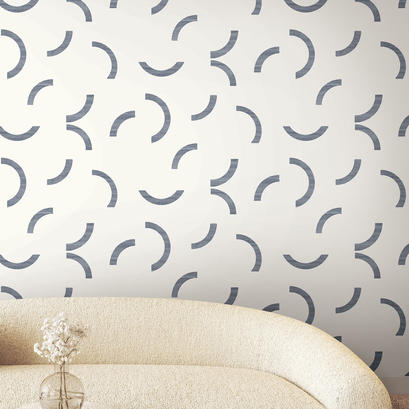 Grabiel Wallpaper Double Roll, Navy