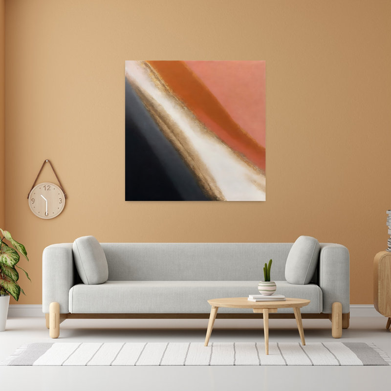 Art contemporain, paysage contemporain abstrait, art naturel, H 48 po x l 48 po