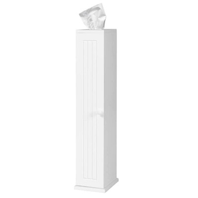 Yanique Toilet Tissue Storage Tower, Toilet Paper Holder Stand With 4 Detachable Shelves Top Slot, Free Standing Paper Storage Organizer With Door, Fl -  Latitude RunÂ®, 1DEC4DC4054443EF95E118342BC05B38