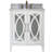 Luce 30 " W Freestanding Standard 1 Single Vanity Bathroom Vanity With Carrara Marble Top
