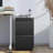 2 Drawer Metal Mobile File Cabinet With Lock And Removable Bar - Holds Legal/Letter/A4 Papers, Fully Assembled Black Rolling Drawers Docs, Office Accessory-120659711
