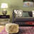 Chatav Hand-woven Jute Geometric Tan Upholstered Ottoman Pouf