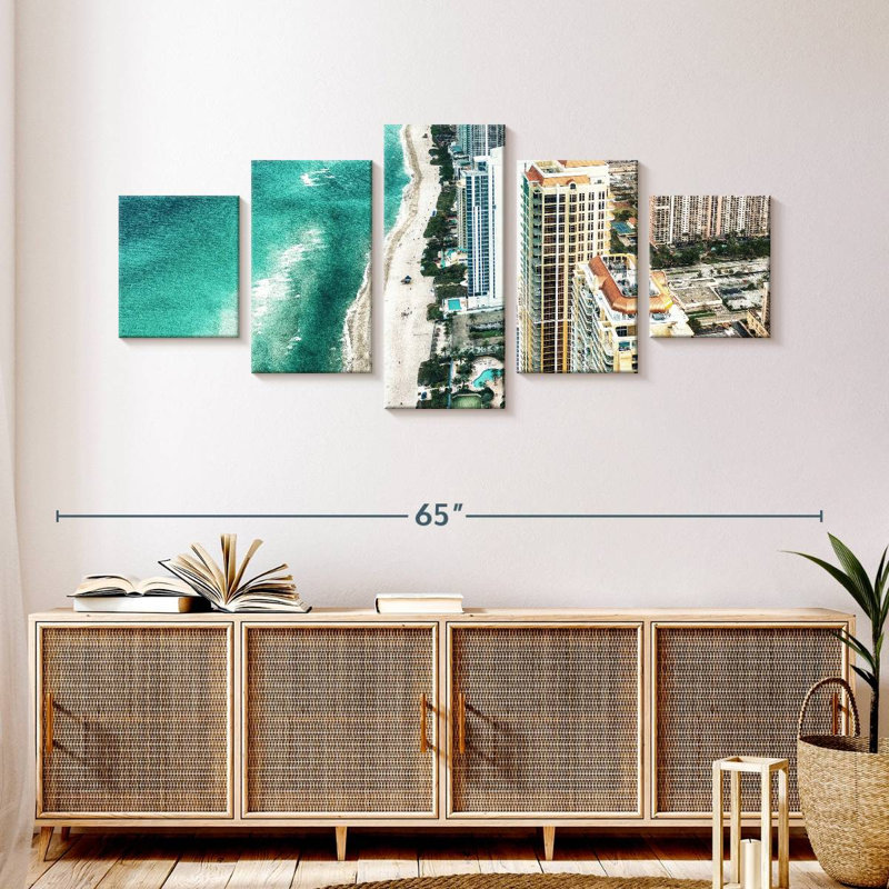 Miami Beach In Summer, 24" H x 55" W
