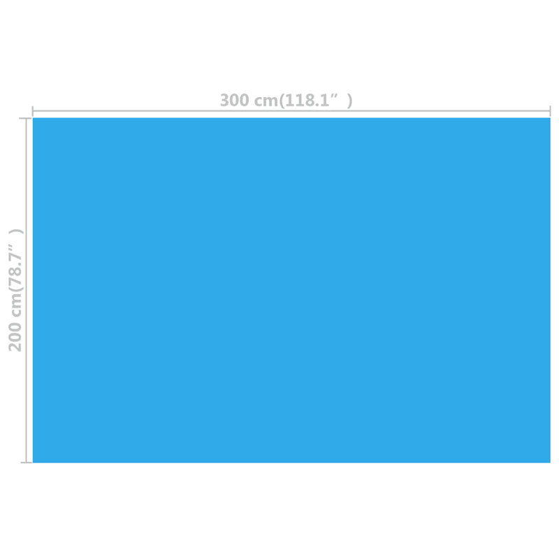 Mudd Pool Cover, 0.5cm H x 732cm W x 366cm D, Blue
