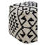 Archippos 50cm Wide Square Geometric Pouf Ottoman