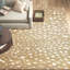 Tapis brun clair / brun clair / crème en laine touffeté à la main Jona-1641693807