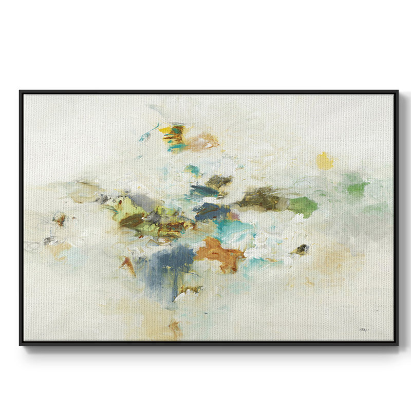 " Whimsy Of One ", 17" H x 25" W x 1.5" D, Black Framed Canvas