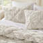 Ensemble d'édredon à motif floral texturé 3 pièces pour très grand lit - Literie toutes saisons-124096318-124096324
