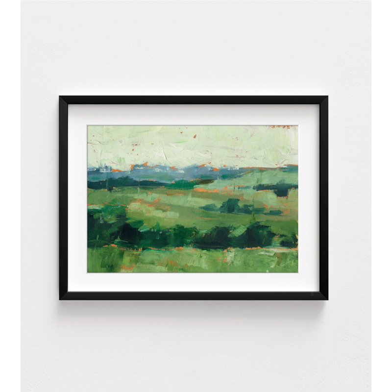 «Tree Line Vista II» par Ethan Harper, impression de Alcide vert, art mural arbre, impression d'art botanique, impression de paysage émeraude, impression de Alcide vert