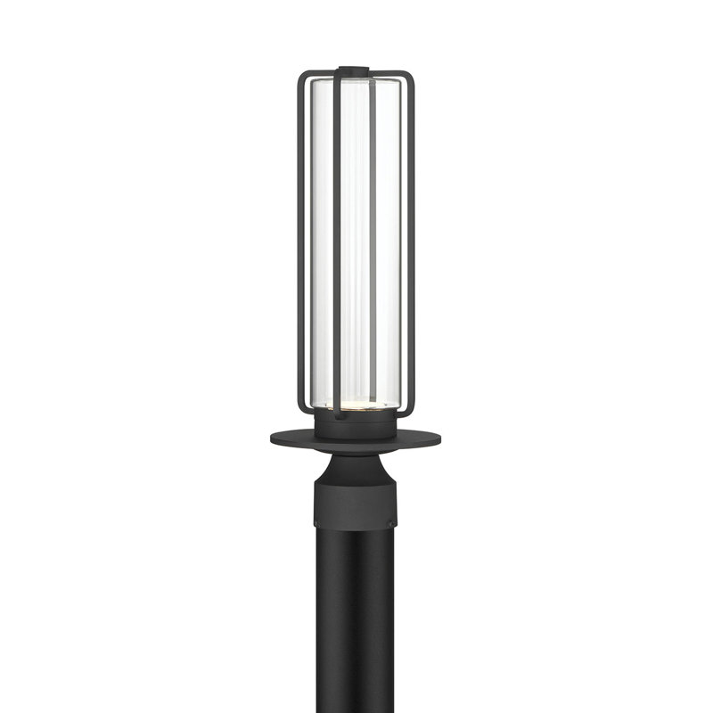 Florin, extérieur, 16 po, noir sable, verre transparent