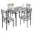 Rectangular Kitchen Dining Table Set With 4 Chairs-1833279621